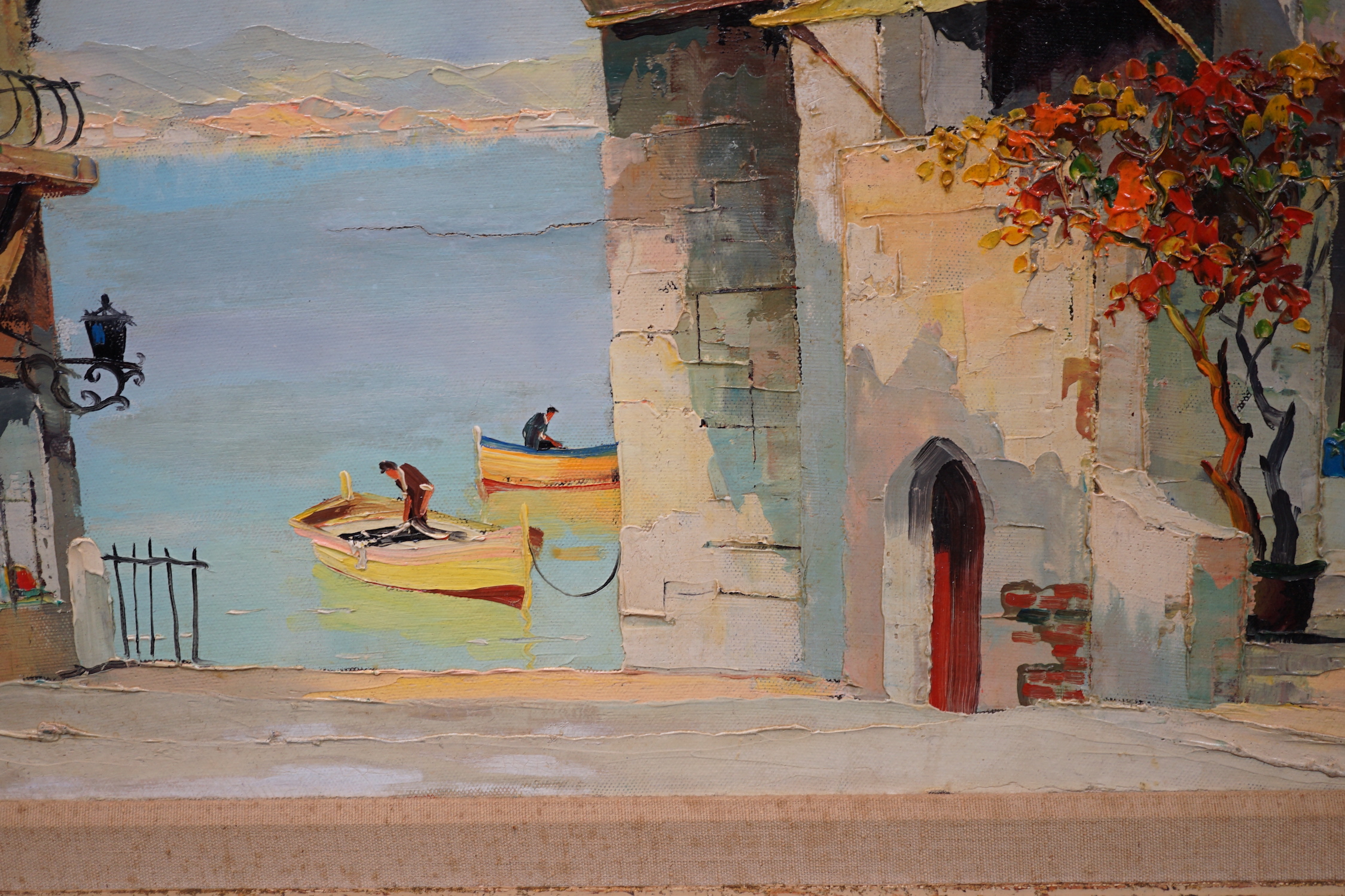 Cecil Rochfort D'Oyly-John (British, 1906-1993), 'Corner of Santa Margarita', oil on canvas, 45 x 65cm